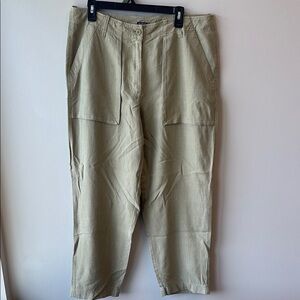 J. Crew linen Kacki  Tan Pants